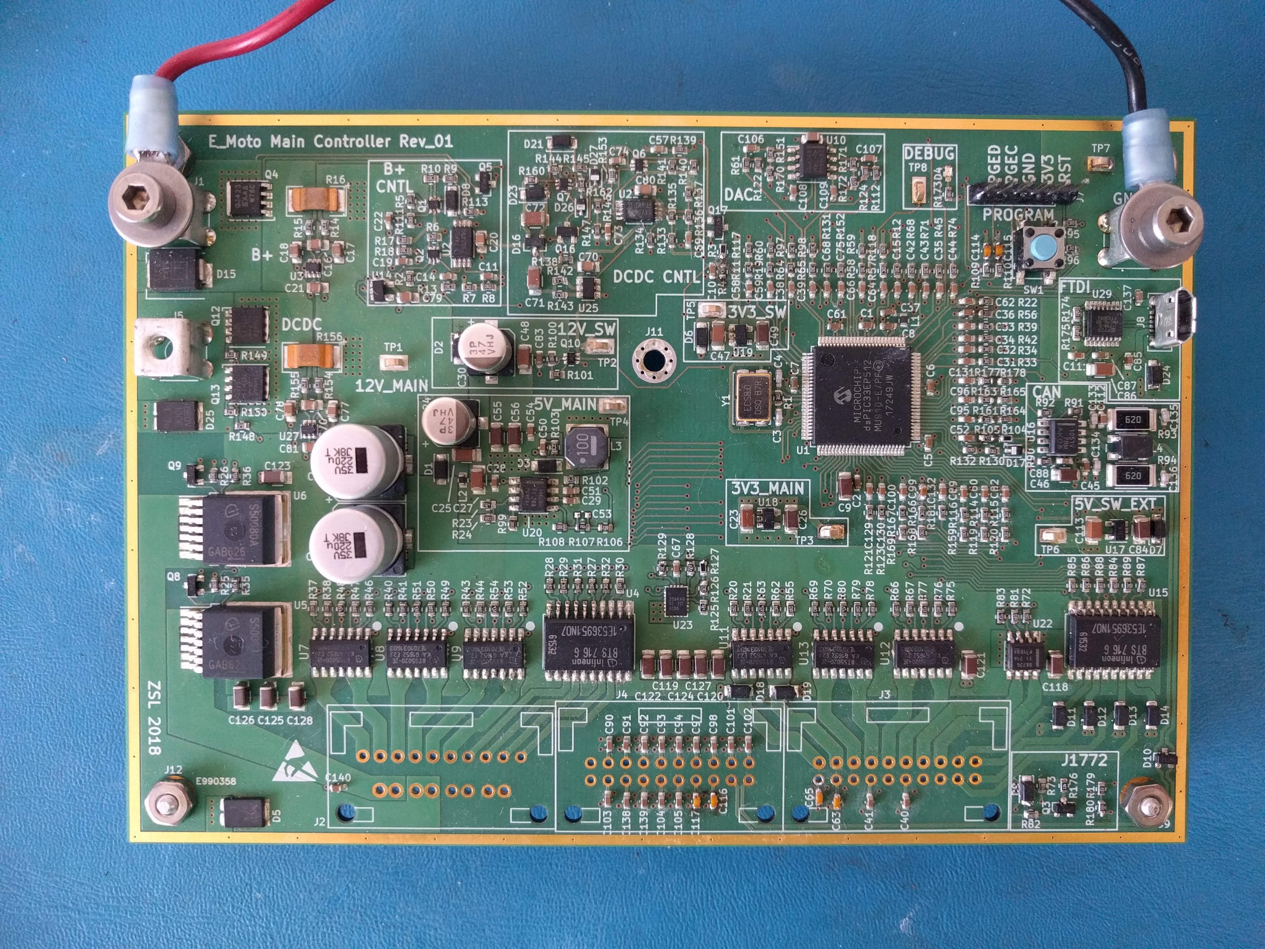 E-moto power distribution board