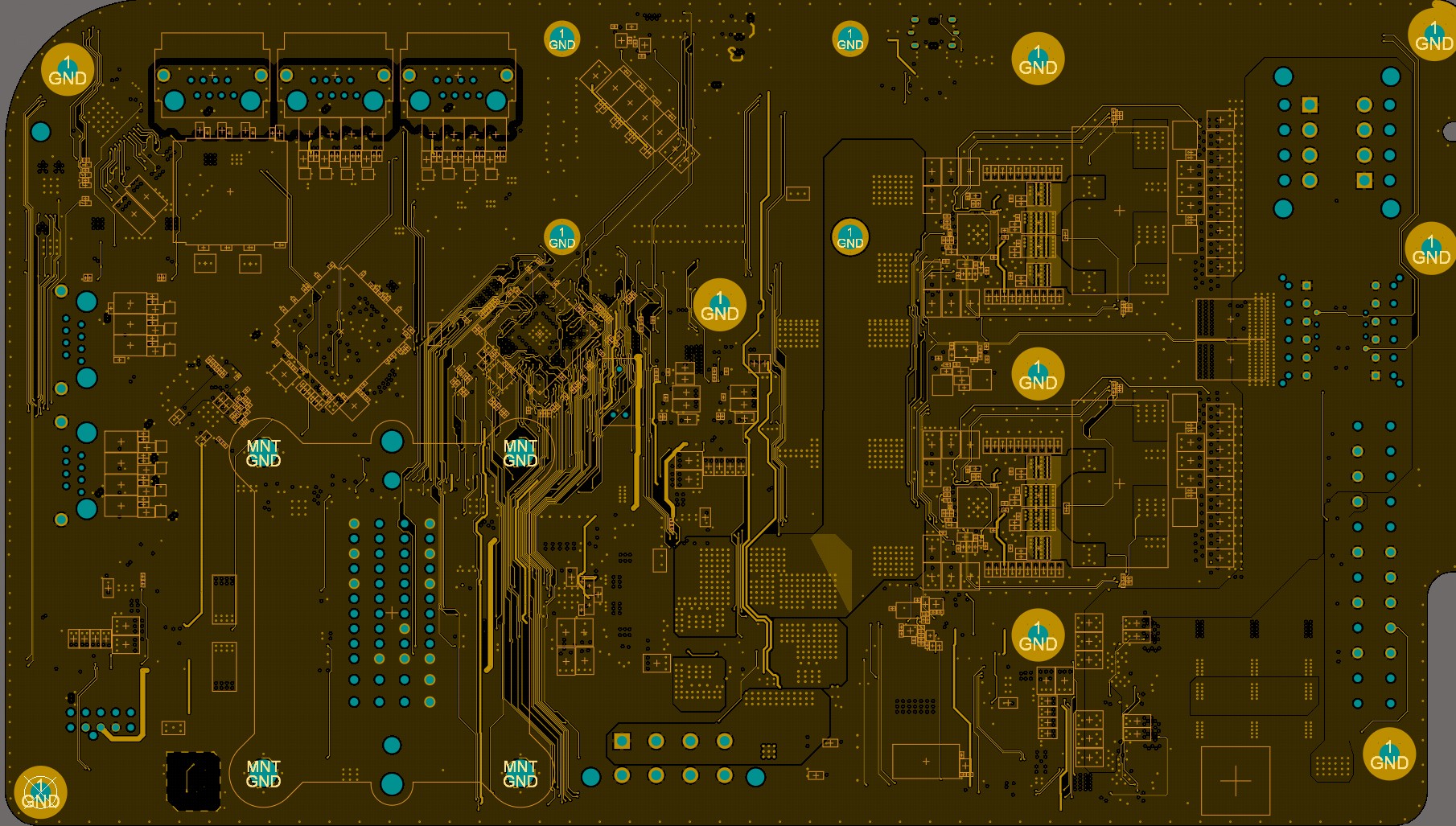 Networking and ATX power supply board